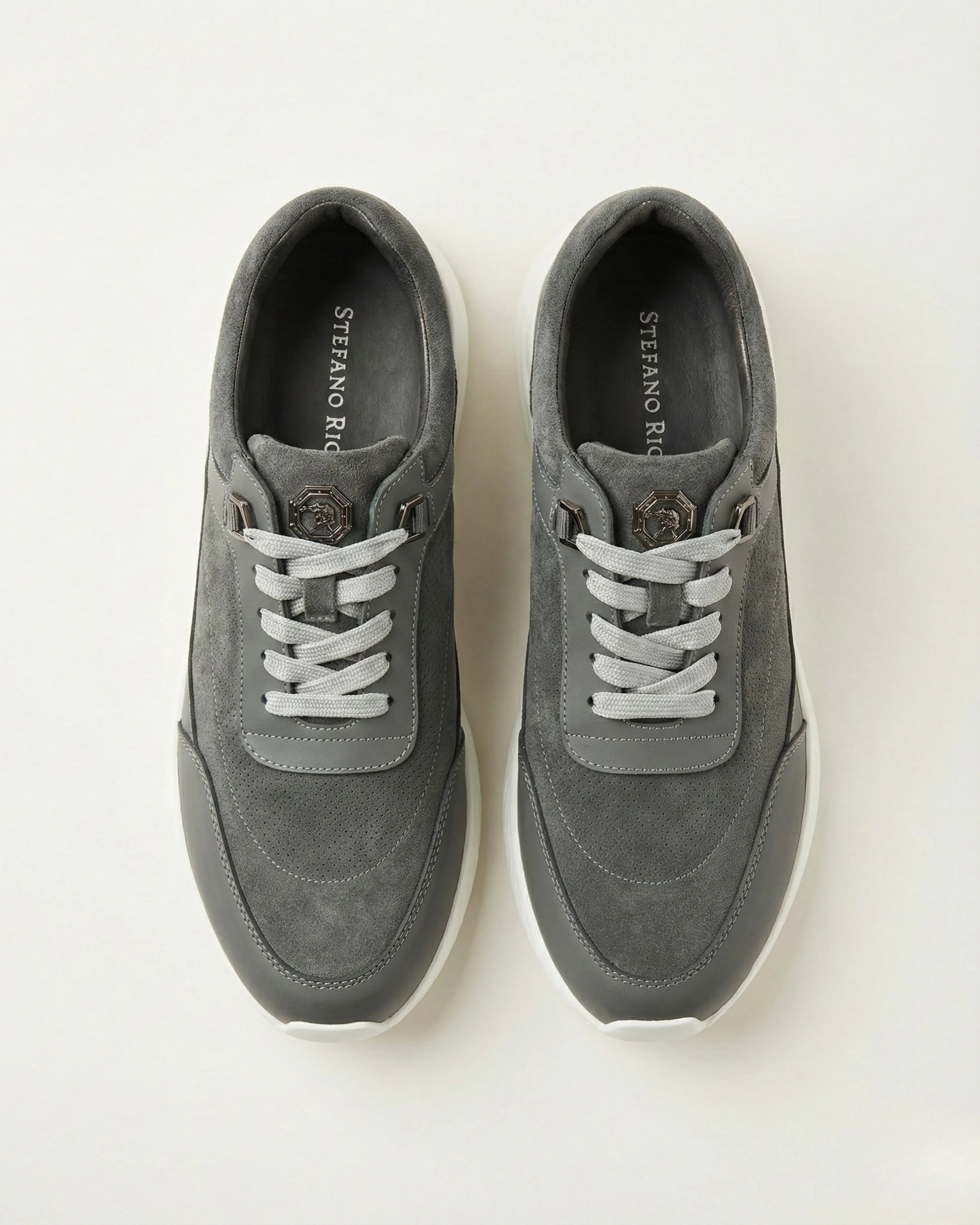 Steffano Ricci Suede and Calfskin Leather Sneaker