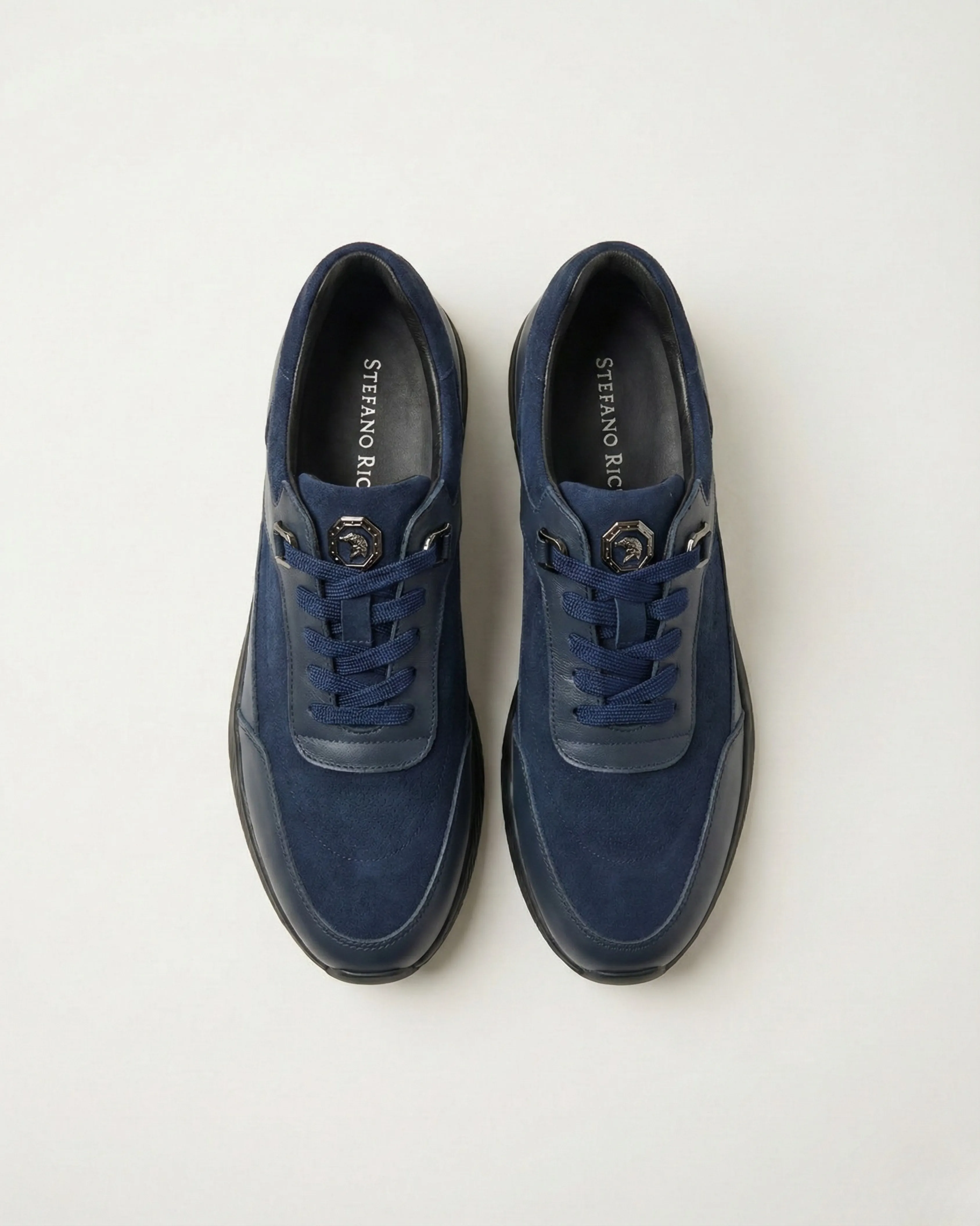 Steffano Ricci Suede and Calfskin Leather Sneaker