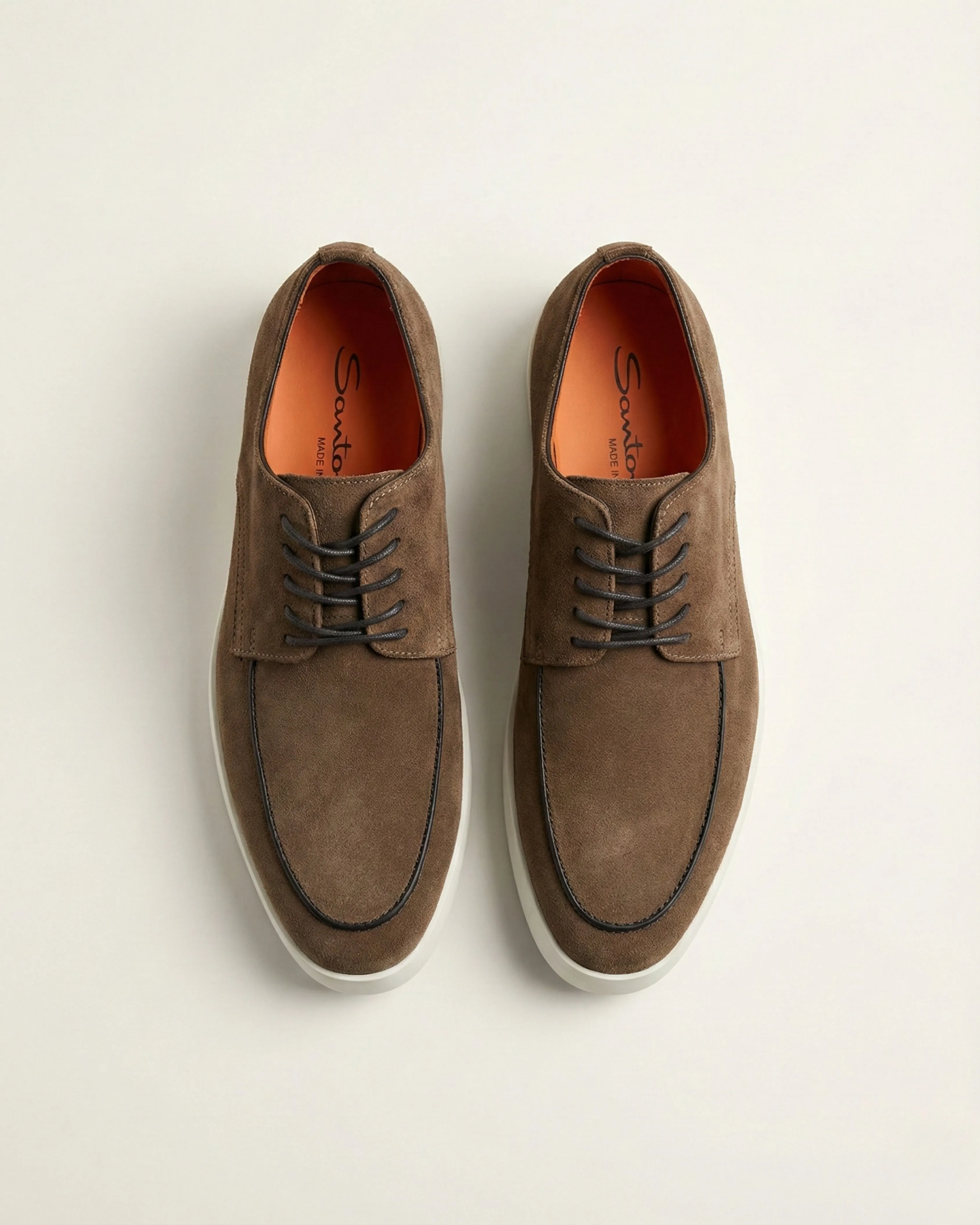 Santoni Dilate - B Suede Derby Shoes